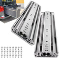 500Lbs Heavy Duty Drawer Slides 1 Pair 16 18 20 22 26 30 40 Inch Full Extension Ball Bearing Sliding Rails Cabinet Runners Tracks Tool Box Glides (76Mm Wide)-18"