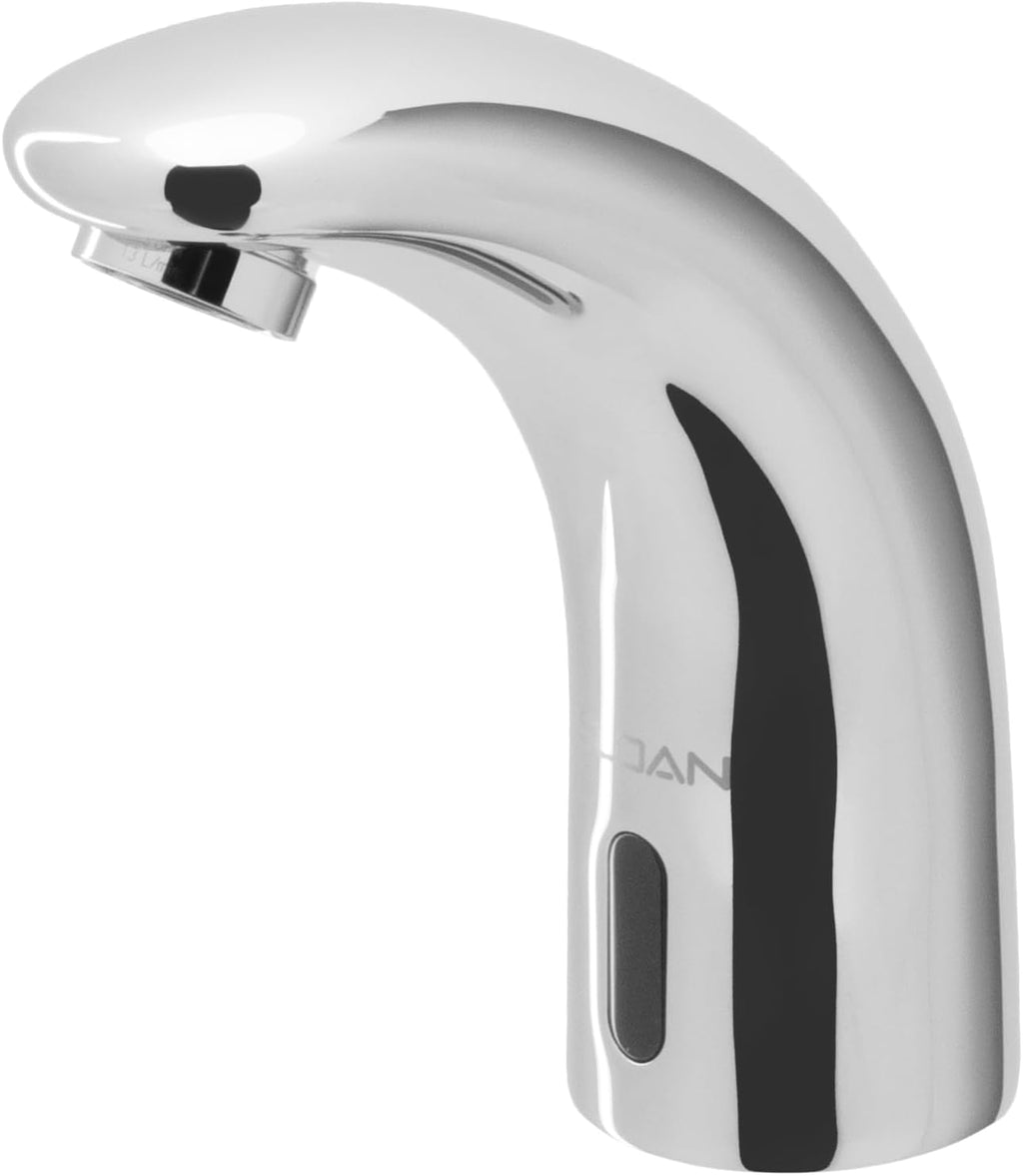 SF-2450 Sensor Activated Touch-Free Faucet, Commercial Grade with Mounting Hardware - 0.5 GPM Battery-Powered Deck-Mounted Mid Body, Polished Chrome Finish, 3362124