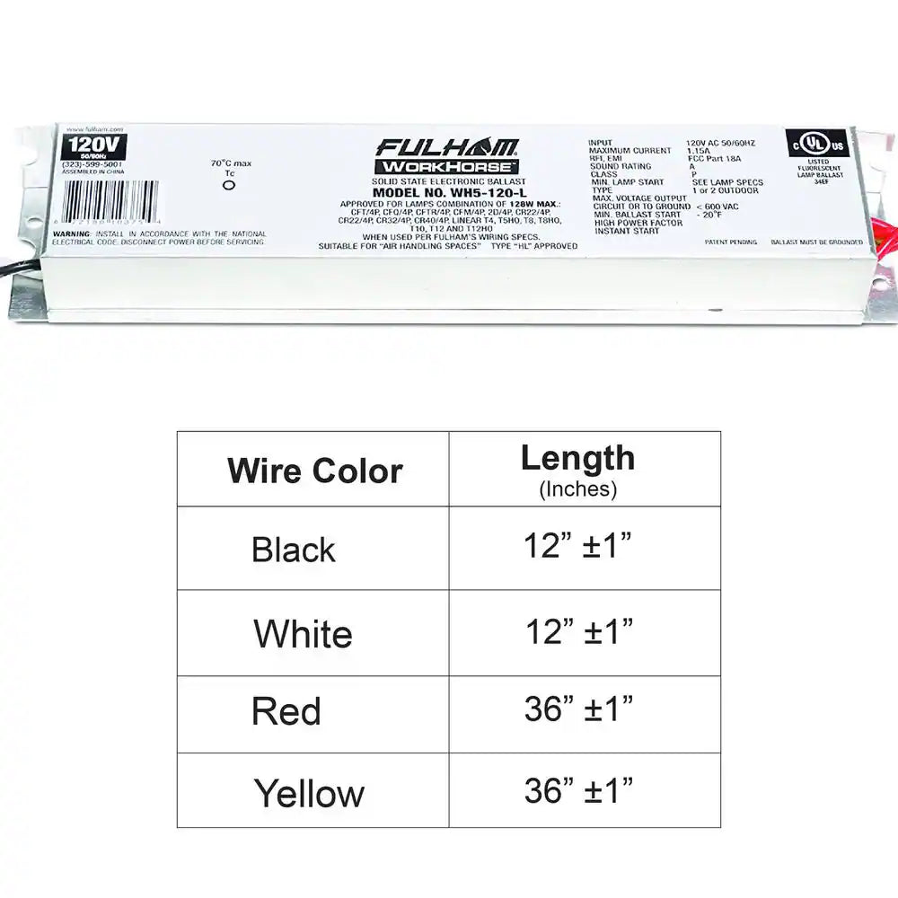 128-Watt 120-Volt Fluorescent Replacement Electronic Ballast