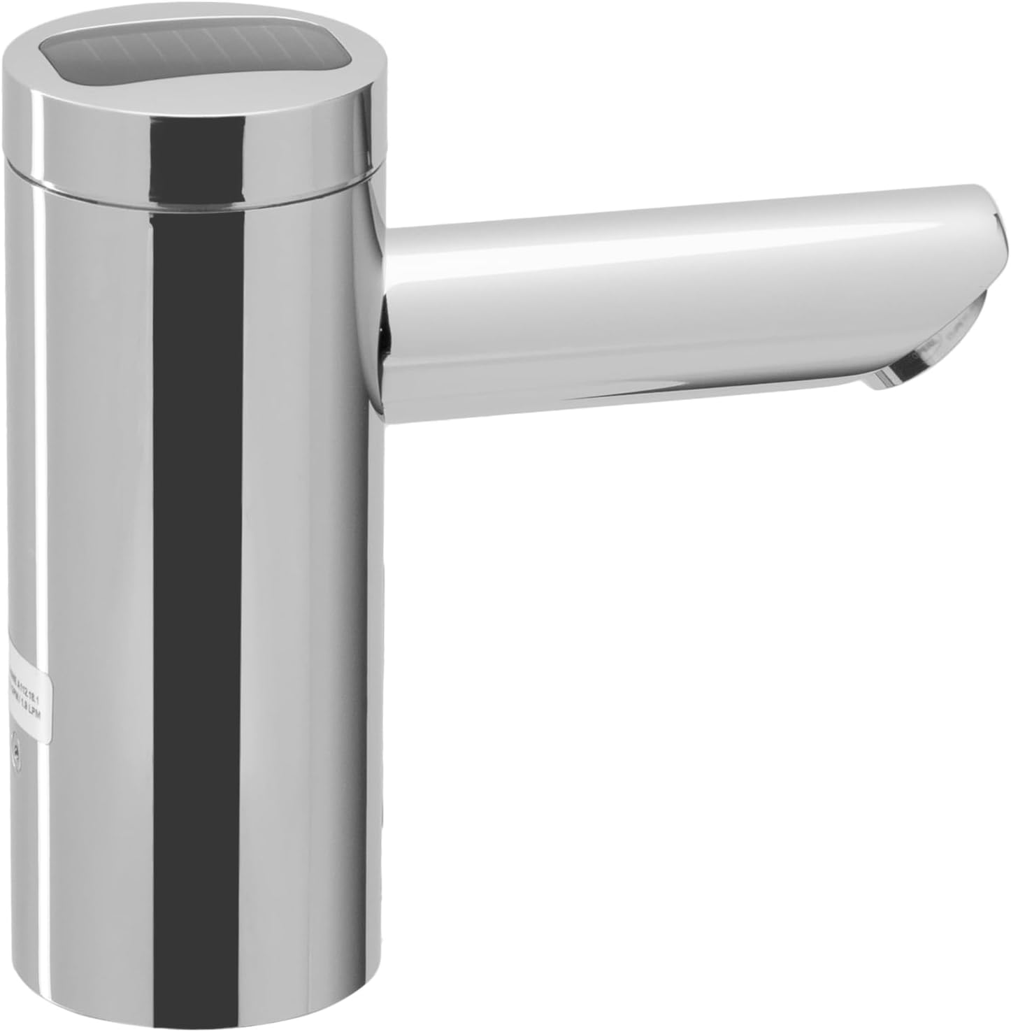 Optima EAF-275 Sensor Activated Solar Touch-Free Faucet, Commercial Grade with Mounting Hardware - 0.5GPM Solar Powered, Deck-Mounted Mid Body, Polished Chrome Finish, 3335016