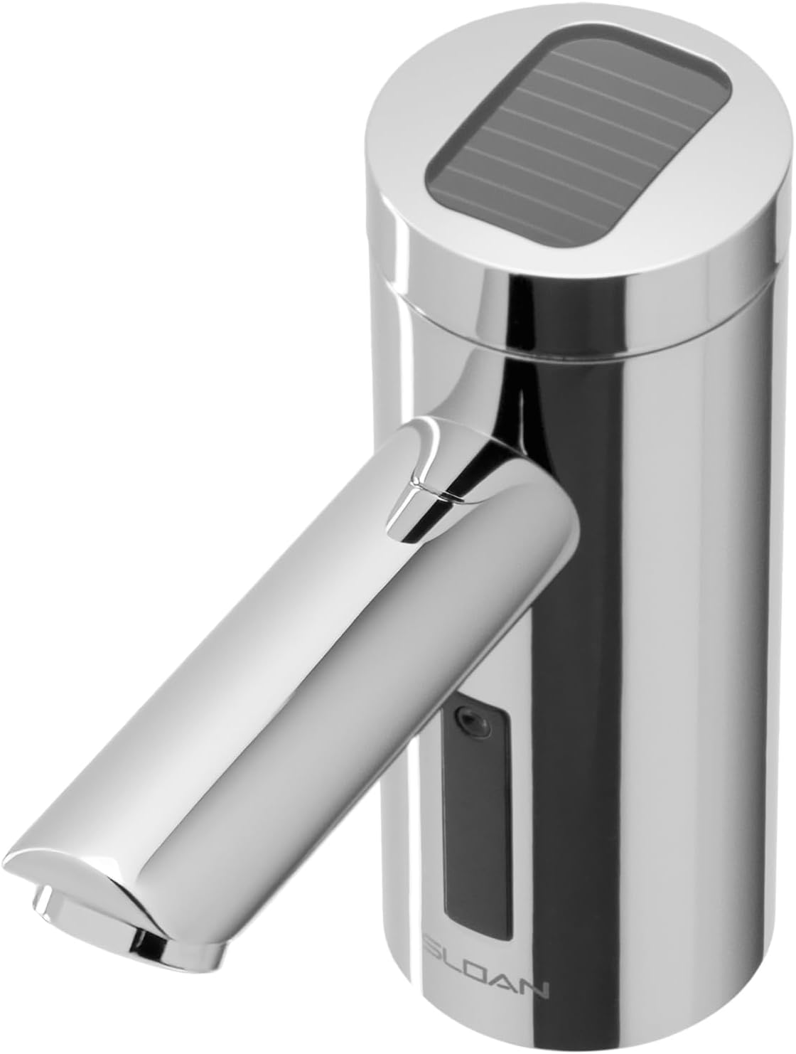 Optima EAF-275 Sensor Activated Solar Touch-Free Faucet, Commercial Grade with Mounting Hardware - 0.5GPM Solar Powered, Deck-Mounted Mid Body, Polished Chrome Finish, 3335016