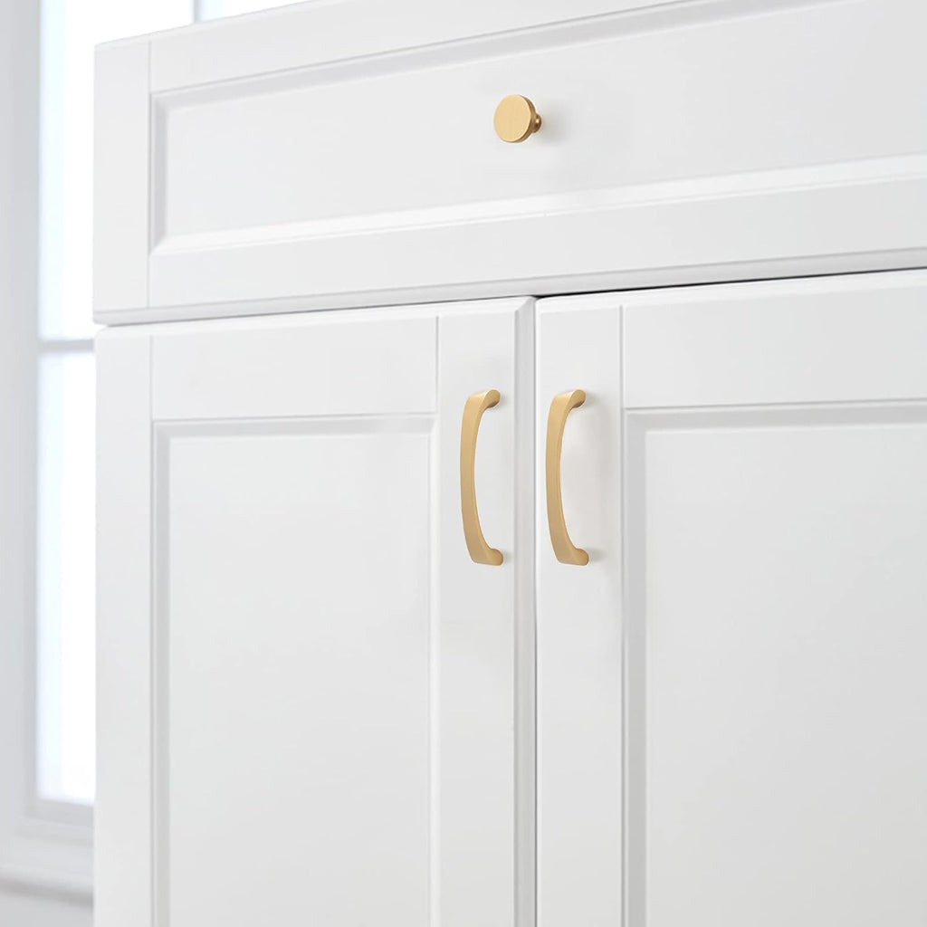 Gold Cabinet Handles, 3-3/4"(96Mm) Hole Centers Door Pulls