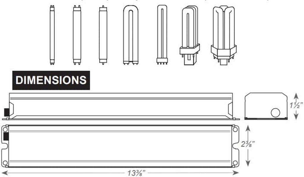 Replacement for Iota I-320 Ballast by  - T5 T8 T12 Ballast Replacement - 1 Pack