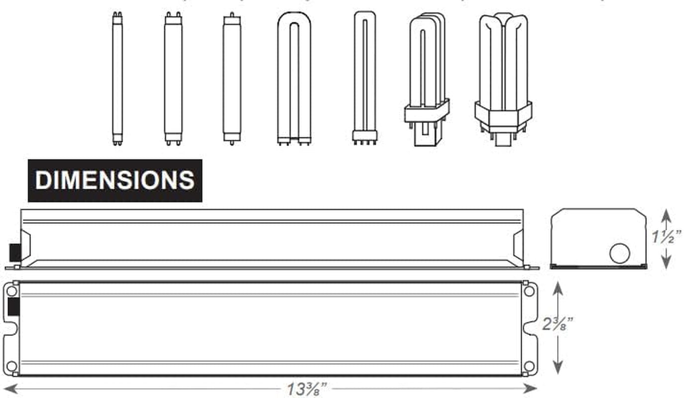 Replacement for Iota I-320 Ballast by  - T5 T8 T12 Ballast Replacement - 1 Pack