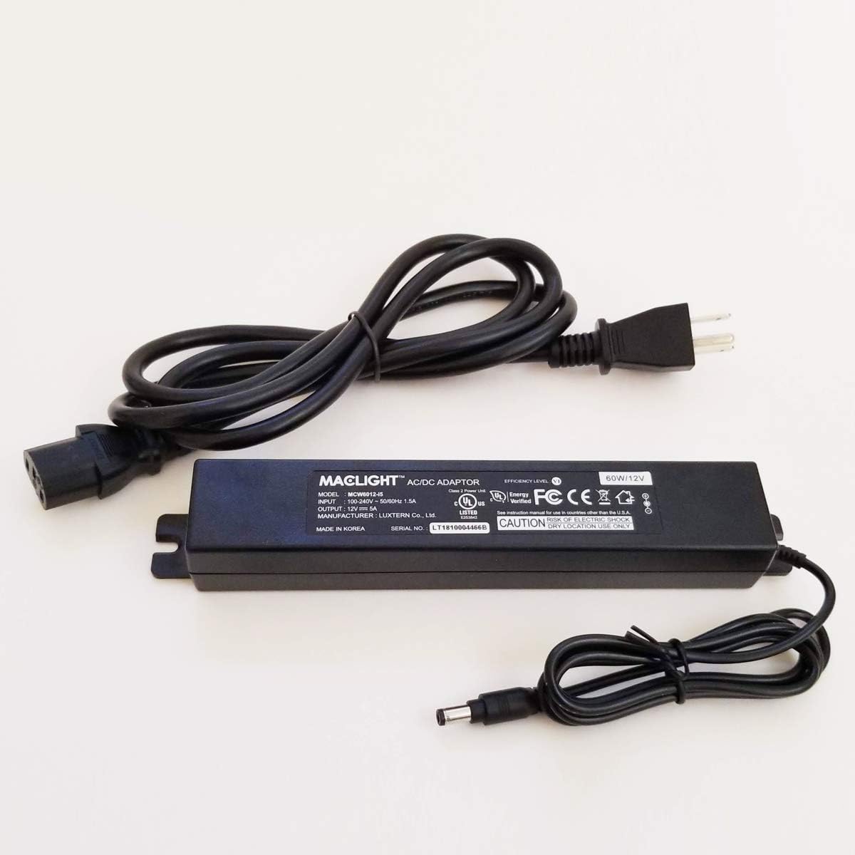 [Mcw6012-I5/Mcw4803-I5] AC/DC Adaptor 60W (12V5A) / Non-Dimmable, Plug & Play Power Supply/Led Power Adaptor/Ul & Cul Listed