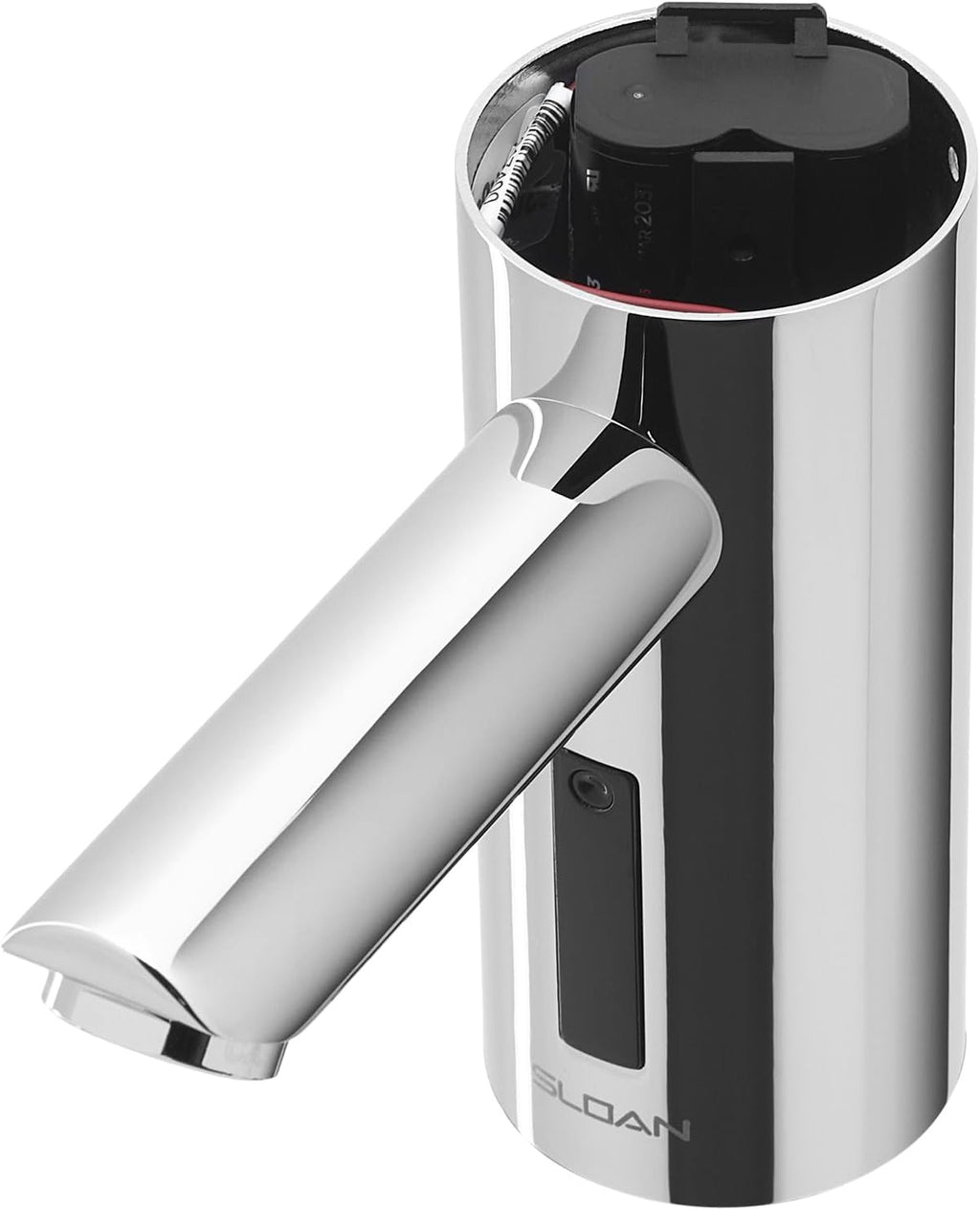 Optima EAF-275 Sensor Activated Solar Touch-Free Faucet, Commercial Grade with Mounting Hardware - 0.5GPM Solar Powered, Deck-Mounted Mid Body, Polished Chrome Finish, 3335016