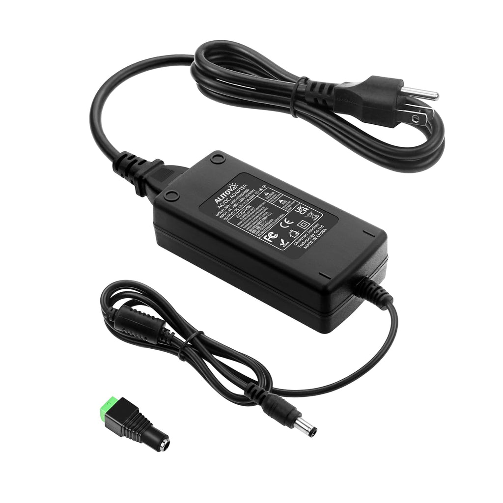 DC 12V 5A Power Supply Adapter Converter Transformer 60W AC 100-240V Input with 5.5X2.5Mm DC Output Jack for 5050 3528 LED Strip Module Light