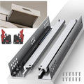 14 Inch Soft Close Undermount Drawer Slides for Frameless Cabinets