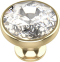 Clear Crystal Gold Cabinet Knobs 10 Pack, AL1011KGP