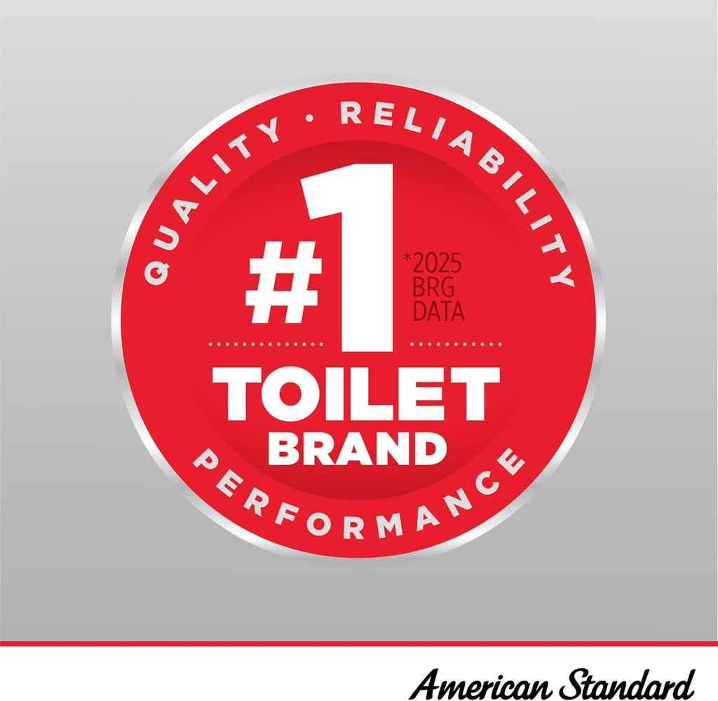 American Standard 2467016.020 Cadet Two-Piece Pressure Assisted Toilet, Chair Height, Elongated Front, White, 1.6 GPF
