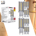 5W LED G9 2700K Warm White Clear T4 Shape 120V Dimmable 40W Equivalent Light Bulb (10 Pack)