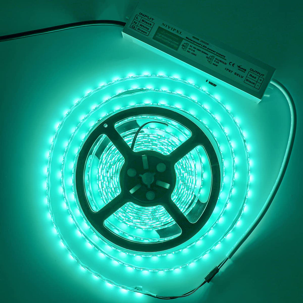 LED Driver 60W Waterproof IP67 Power Supply, 24V Transformer 90V-260V AC to DC for Strip Lights, Constant Voltage Products (1)