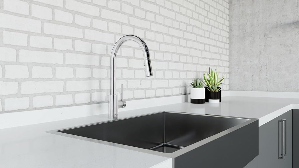 Stellen Touchless Kitchen Faucet with Pull down Sprayer, Single Handle, High Arc, Polished Chrome Finish, LG529ESAC