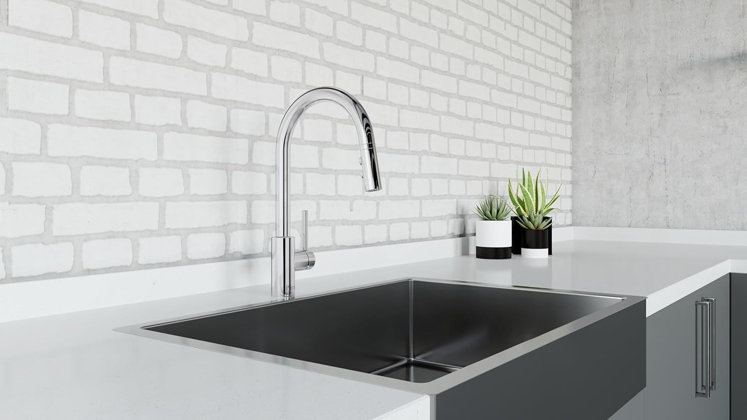 Stellen Touchless Kitchen Faucet with Pull down Sprayer, Single Handle, High Arc, Polished Chrome Finish, LG529ESAC