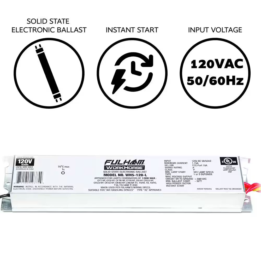 128-Watt 120-Volt Fluorescent Replacement Electronic Ballast