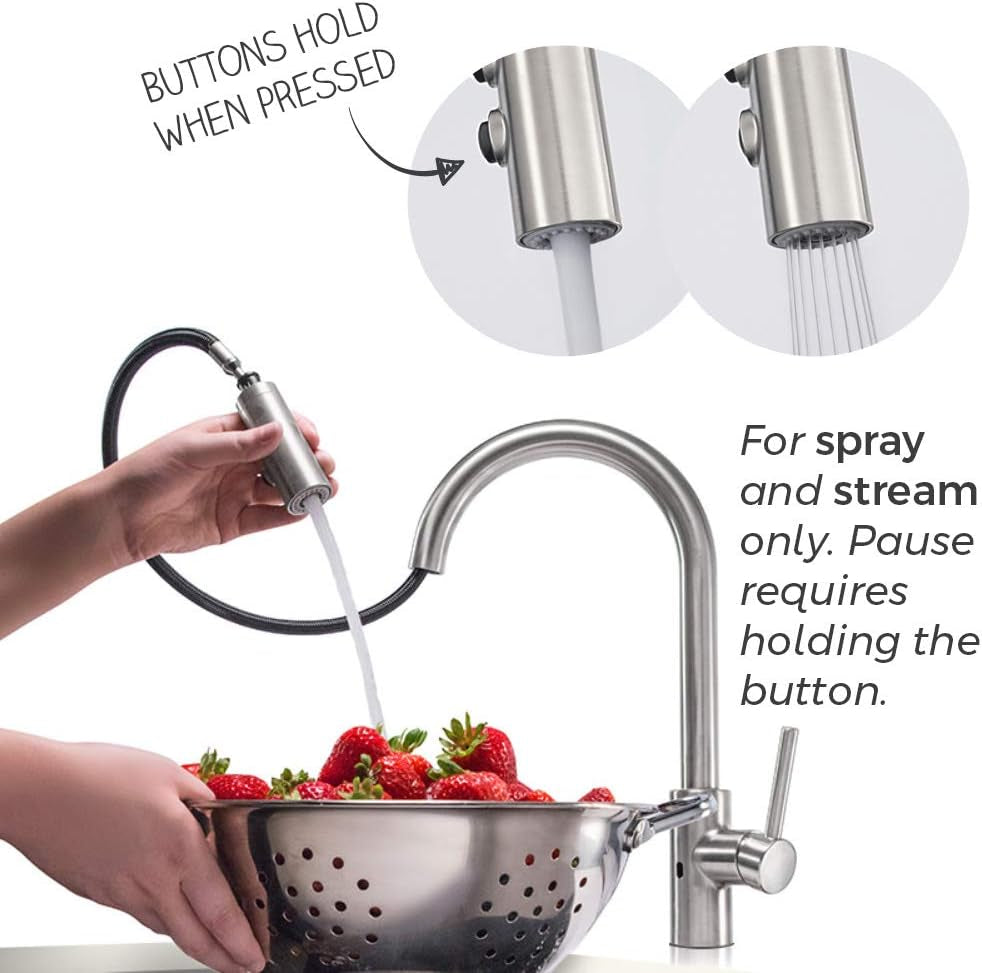 Stellen Touchless Kitchen Faucet with Pull down Sprayer, Single Handle, High Arc, Polished Chrome Finish, LG529ESAC