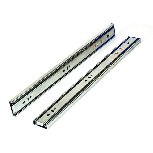 18 In. Side Mount Soft Close Full Extension Ball Bearing Drawer Slide with Installation Screws 1-Pair (2 Pieces)