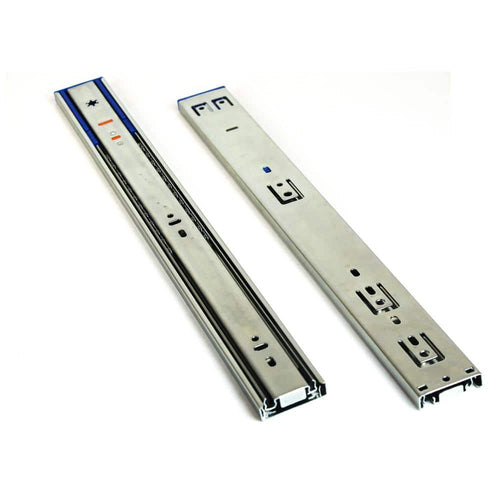 18 In. Side Mount Soft Close Full Extension Ball Bearing Drawer Slide with Installation Screws 1-Pair (2 Pieces)